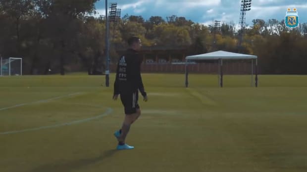 Argentina's training after qualifying to the World Cup